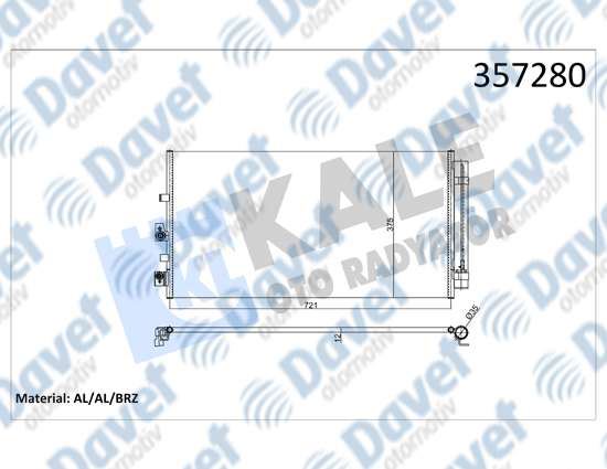 43-1935 Klima Radyatoru Ford Focus 1.0 Ecoboost, 1.5 Ecoblue, 1.5 Ti-Vct 2019-